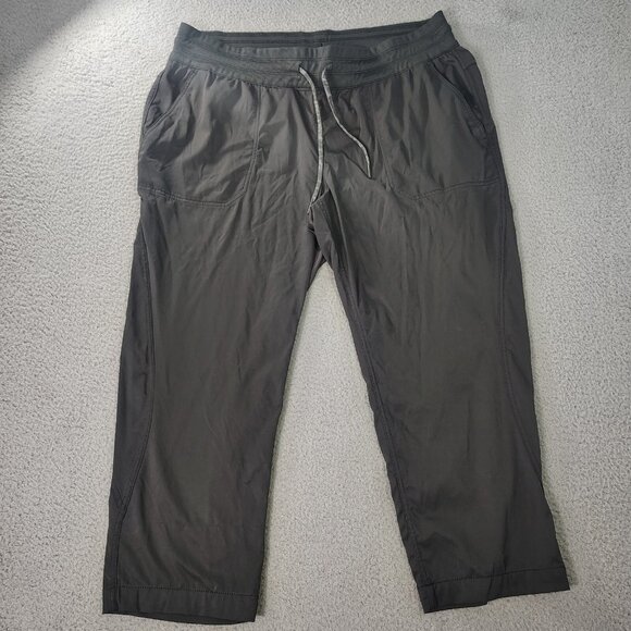 The North Face Capri Pants Women XL Gray Activewear Nylon Hiking Casual Comfy - Picture 1 of 10
